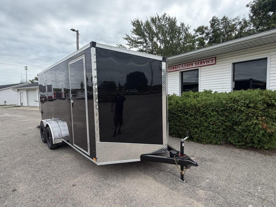 New 2027 Stealth 7 X 16 Cargo / Enclosed Trailer with Ramp and 6ft 6in interior Height LIGHT LID - Upgrade Monroe Location Only
