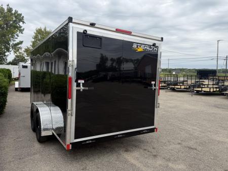 New 2027 Stealth 7 X 16 Cargo / Enclosed Trailer with Ramp and 6ft 6in interior Height LIGHT LID - Upgrade Monroe Location Only