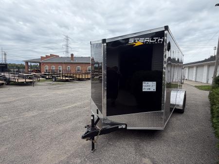 New 2027 Stealth 7 X 16 Cargo / Enclosed Trailer with Ramp and 6ft 6in interior Height LIGHT LID - Upgrade Monroe Location Only