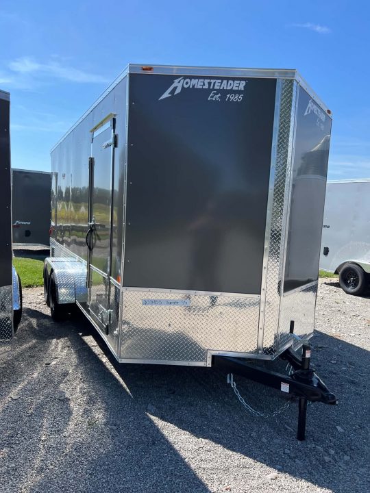 New 2027 Homesteader Trailer 7 x 16 Tandem Axle OHV Pkg Cargo / Enclosed Trailer