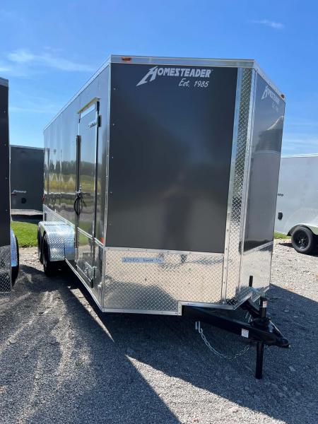 New 2027 Homesteader Trailer 7 x 16 Tandem Axle OHV Pkg Cargo / Enclosed Trailer