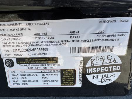 New 2027 Liberty LC10K-20 Equipment Trailer