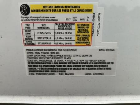 New 2027 Choice Cargo 8.5x16 10K Tandem Axle Enclosed Car Hauler Car / Racing Trailer