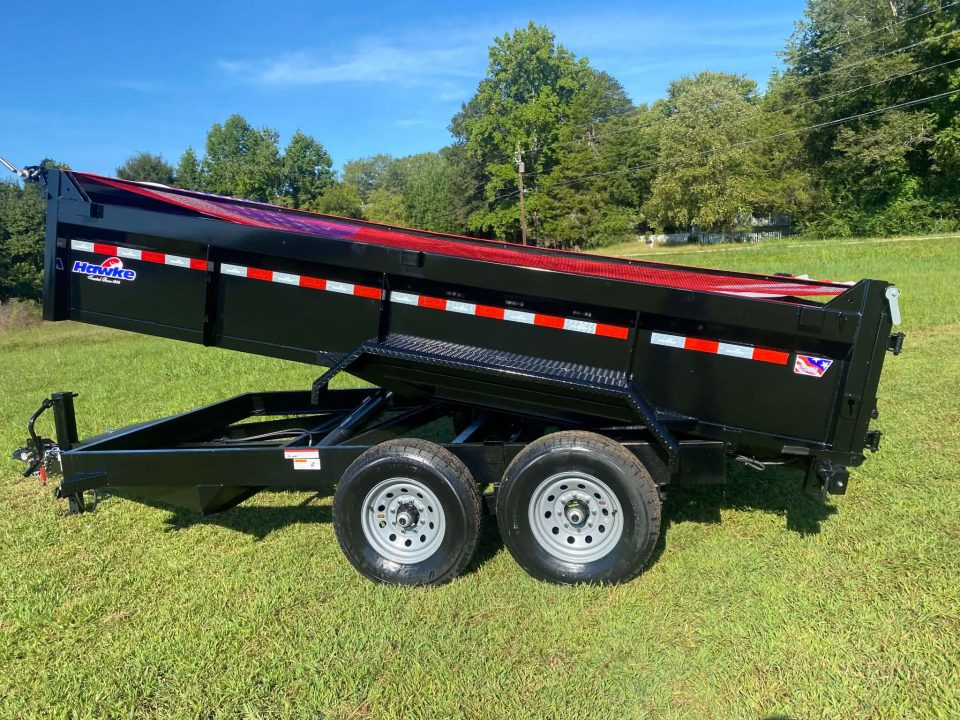 New 2027 Hawke Trailers 7X14 14K Low Pro Dump Trailer