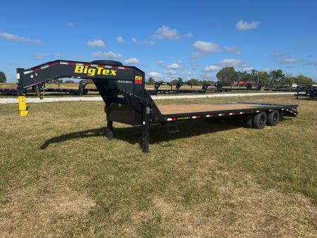 New 2027 Big Tex 102x30 Tandem 25.9K GN Flatbed w/ Mega Ramps, 2-Speed Jacks, & Load Lights