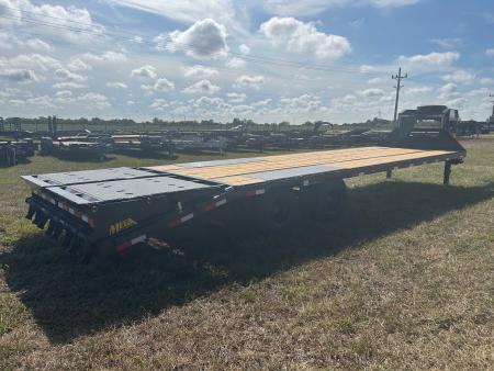 New 2027 Big Tex 102x30 Tandem 25.9K GN Flatbed w/ Mega Ramps, 2-Speed Jacks, & Load Lights