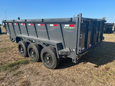 New 2027 Lamar 83x16 Triple 21K Telesopic Dump w/ 7' Sides, 7 Gauge Floor, & 17.5" Wheels