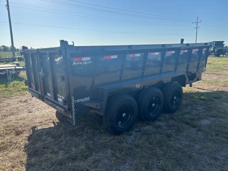 New 2027 Lamar 83x16 Triple 21K Telesopic Dump w/ 7' Sides, 7 Gauge Floor, & 17.5" Wheels