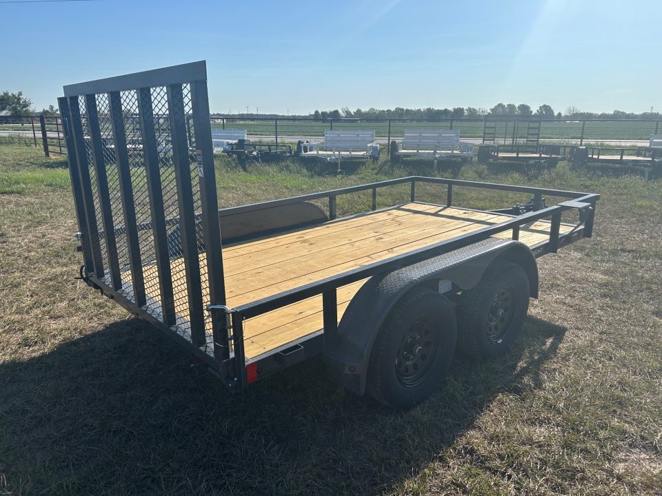 New 2027 Lamar 77x12 Tandem 7K Utility w/ 4' Ramp Gate