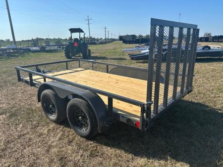 New 2027 Lamar 77x12 Tandem 7K Utility w/ 4' Ramp Gate