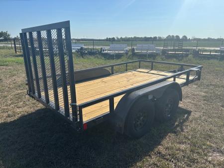 New 2027 Lamar 77x12 Tandem 7K Utility w/ 4' Ramp Gate