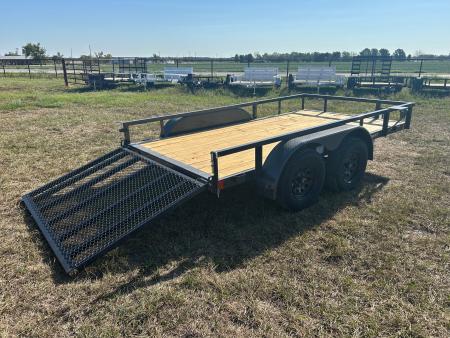 New 2027 Lamar 77x12 Tandem 7K Utility w/ 4' Ramp Gate