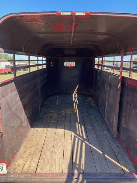 Used 2001 Chaparral 6X16 TANDEM 7K LIVESTOCK W/ SWING/SLIDE REAR DOOR, 6'6" TALL & SPARE Stock / Stock Combo Trailer