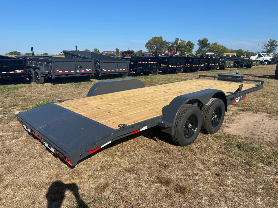 New 2027 Lamar 83x20 Tandem 10K Carhauler w/ 2' Dove, Slide In Ramps, & Toolbox