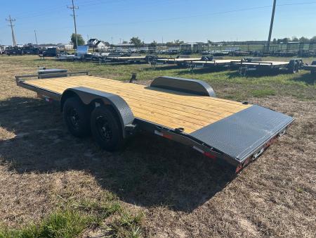 New 2027 Lamar 83x20 Tandem 10K Carhauler w/ 2' Dove, Slide In Ramps, & Toolbox
