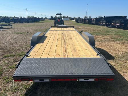 New 2027 Lamar 83x24 Tandem 10K Carhauler w/ 2' Dove, Slide In Ramps, & Toolbox