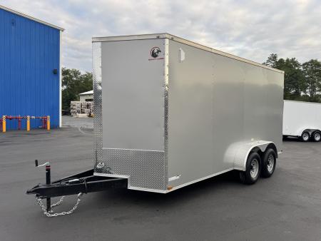 New 2027 Quality Cargo 7X16 TA Cargo / Enclosed Trailer *SILVER