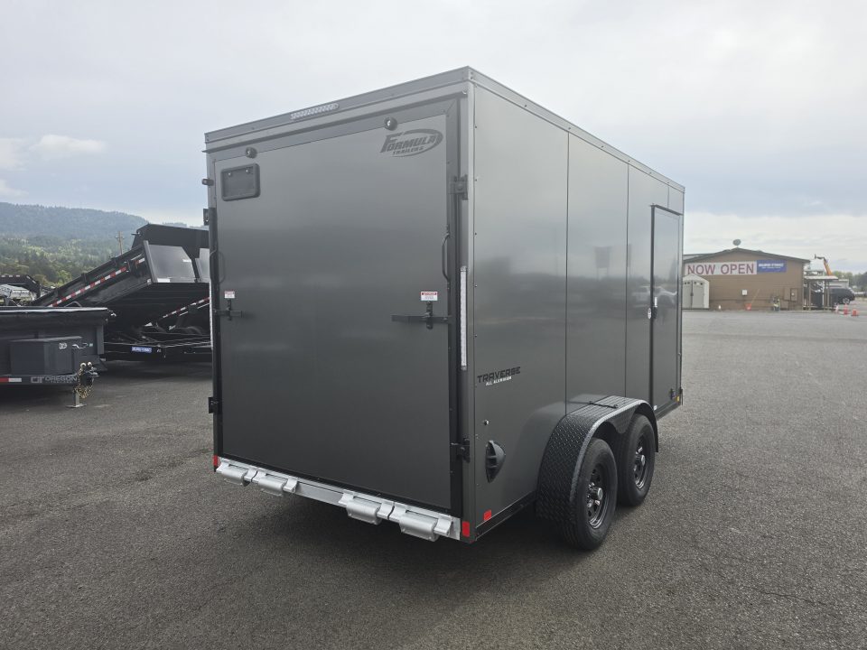 New 2027 Formula 7x14 Aluminum Traverse Enclosed Trailer 7K GVWR