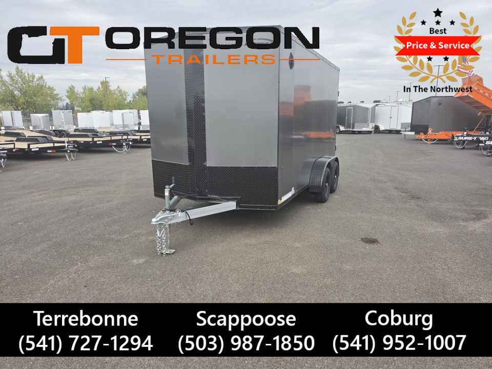 New 2027 Formula 7x14 Aluminum Traverse Enclosed Trailer 7K GVWR