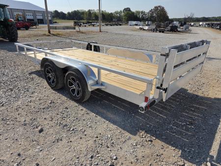 New 2027 Load Trail 83X16 TANDEM 7K ALUMINUM UTILITY W/BI-FOLD GATE & SPARE