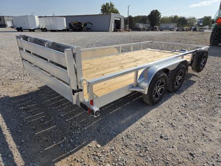 New 2027 Load Trail 83X16 TANDEM 7K ALUMINUM UTILITY W/BI-FOLD GATE & SPARE