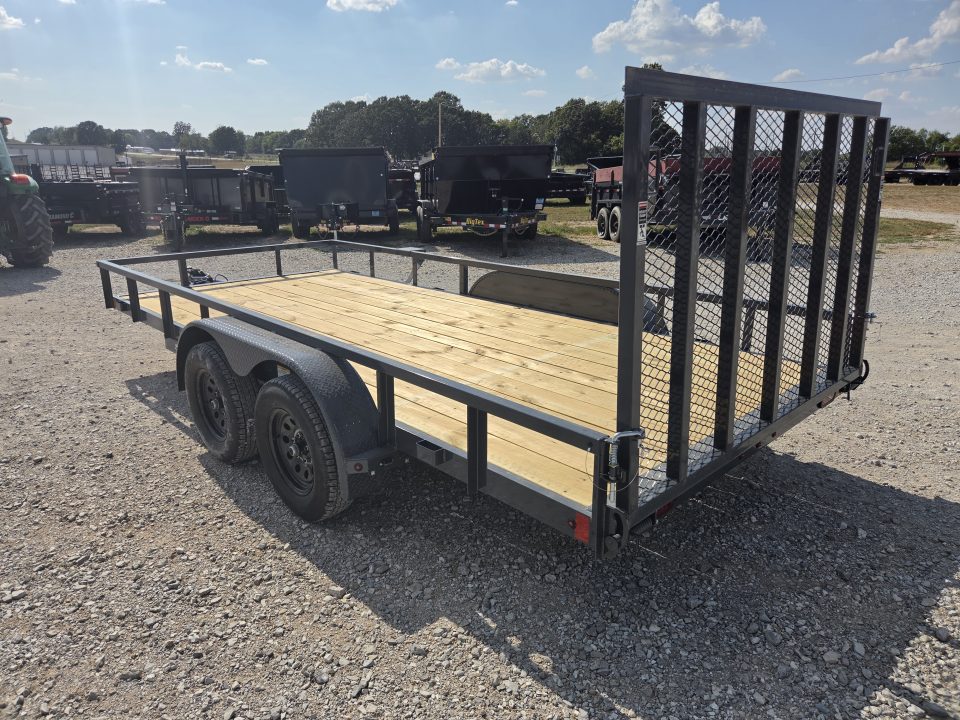 New 2027 Lamar 83X16 TANDEM 7K TUBETOP UTILITY W/4' SPRING GATE