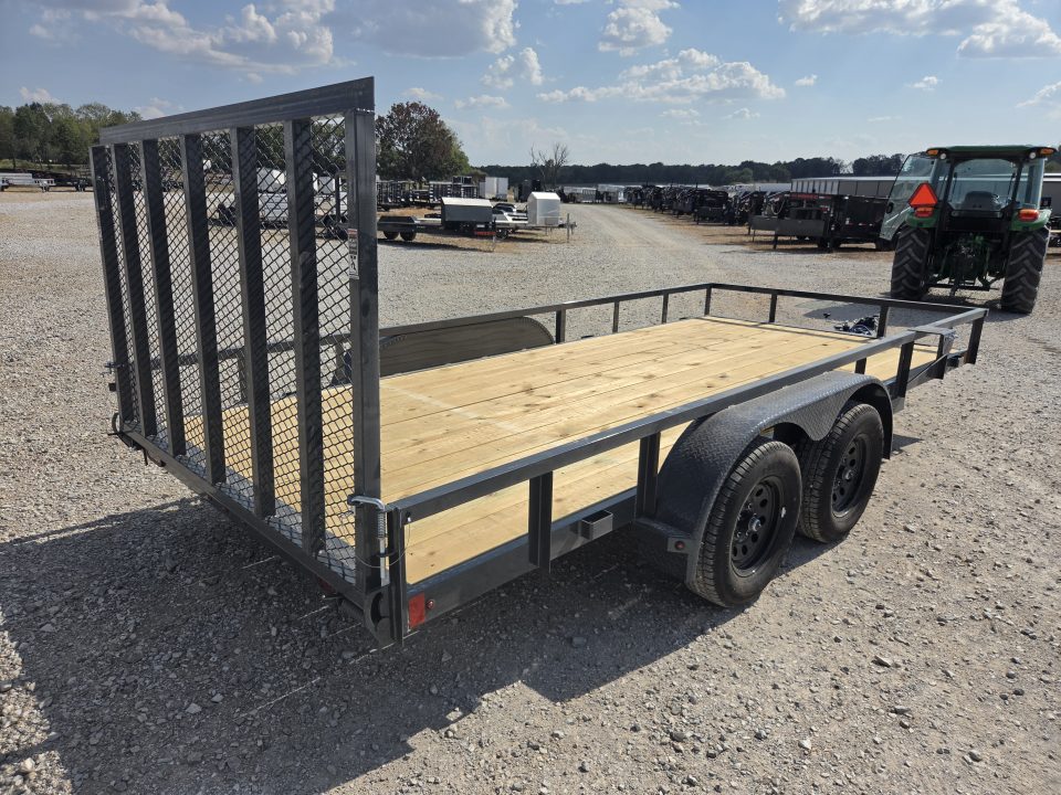 New 2027 Lamar 83X16 TANDEM 7K TUBETOP UTILITY W/4' SPRING GATE