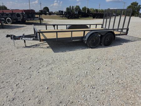 New 2027 Lamar 83X16 TANDEM 7K TUBETOP UTILITY W/4' SPRING GATE