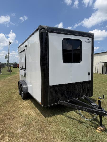 New 2026 Quality Cargo 7x14 White Coffee Trailer Concession