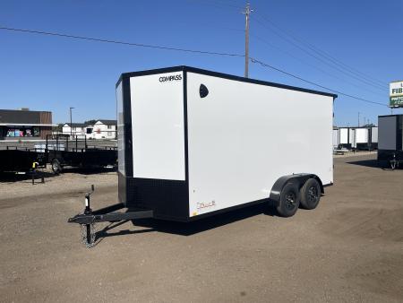 New 2027 Compass 7x16 V-Nose Cargo Trailer