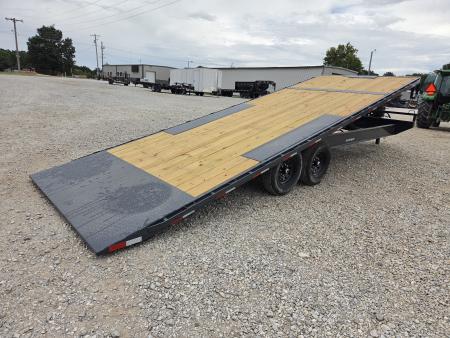 New 2027 Lamar 102X24 TANDEM 14K DECKOVER POWER TILT W/SPARE & TUFF WIRELESS