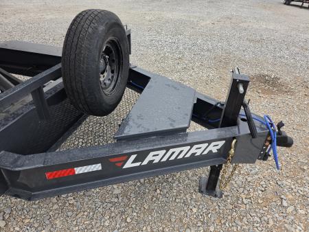 New 2027 Lamar 102X24 TANDEM 14K DECKOVER POWER TILT W/SPARE & TUFF WIRELESS