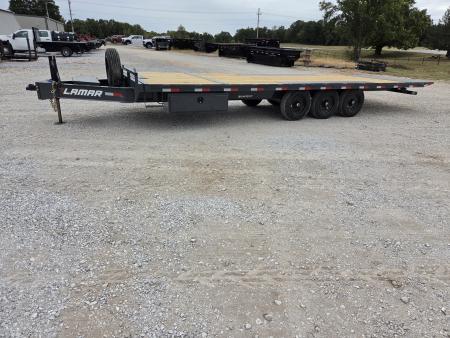 New 2027 Lamar 102X26 TRIPLE 21K DECKOVER POWER TILT W/HYDROJACK & 17.5" TIRES