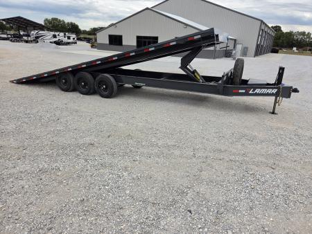 New 2027 Lamar 102X26 TRIPLE 21K DECKOVER POWER TILT W/HYDROJACK & 17.5" TIRES