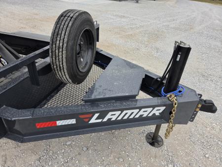New 2027 Lamar 102X26 TRIPLE 21K DECKOVER POWER TILT W/HYDROJACK & 17.5" TIRES
