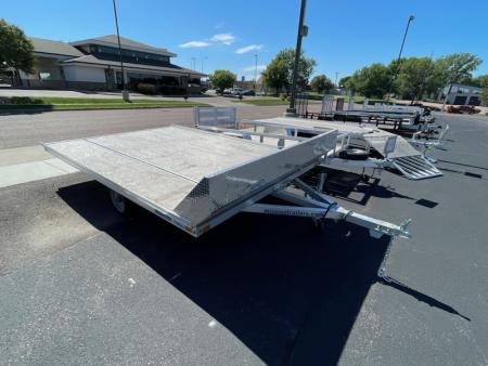 Used 2026 Mission 12' tilt bed Snowmobile Trailer