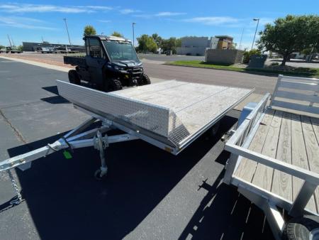 Used 2026 Mission 12' tilt bed Snowmobile Trailer