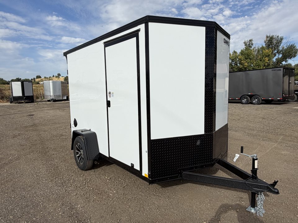 New 2027 Compass 6x10 V-Nose 3k Cargo Trailer