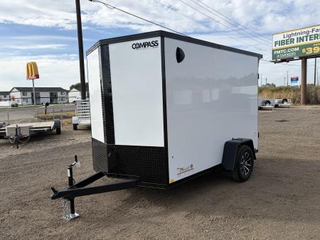 New 2027 Compass 6x10 V-Nose 3k Cargo Trailer