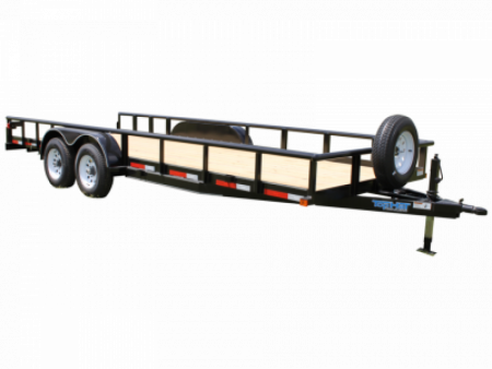New 2026 Top Hat Trailers 83X16 Heavy Pipe Flatbed 10K Equipment Trailer