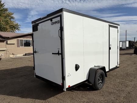 New 2027 Compass 6x12 V-Nose 3k Cargo Trailer