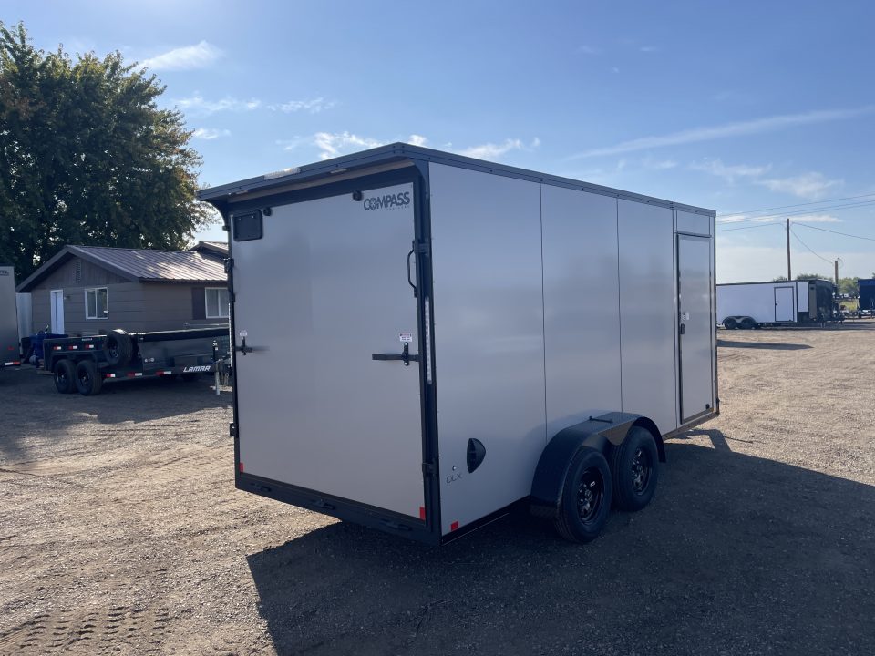 New 2027 Compass 7x16 V-Nose Cargo Trailer