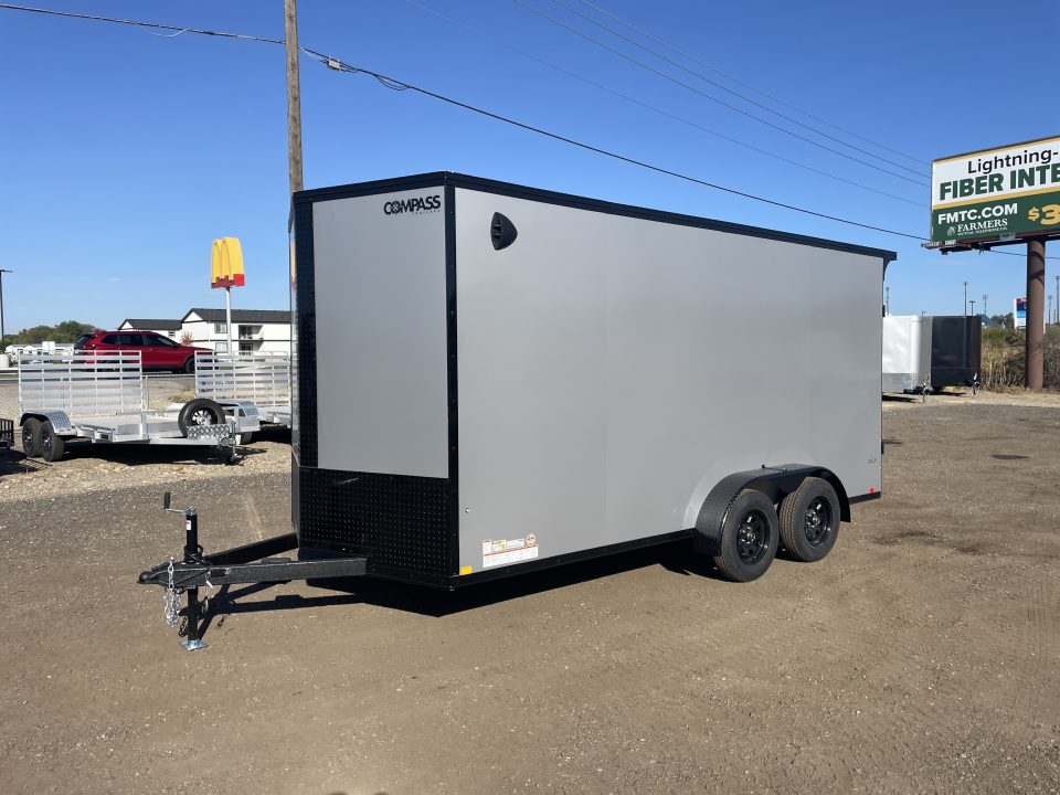 New 2027 Compass 7x16 V-Nose Cargo Trailer
