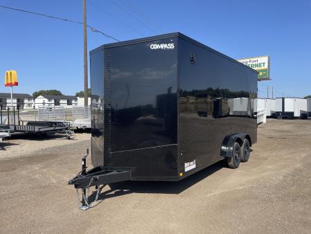 New 2027 Compass 7.5x18 V-Nose Cargo Trailer