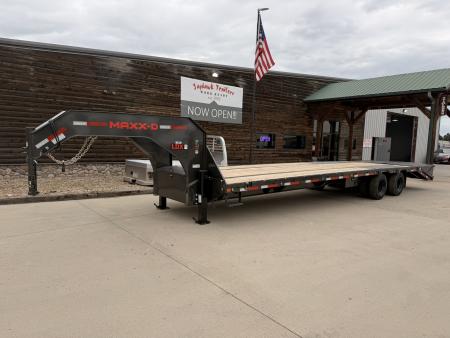 New 2027 MAXX-D 8.5-32 Tandem Dual Deckover Gooseneck Equipment Hauler 25.9K GVWR