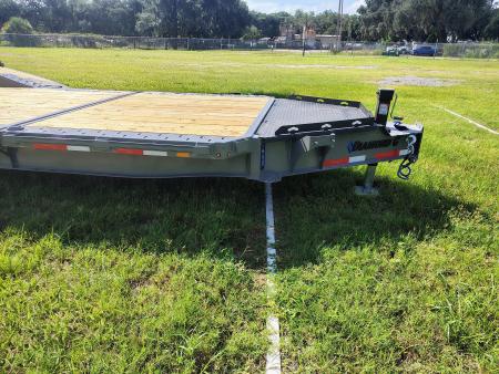 New 2027 DIAMOND C HXD208 24X102 TILT TRAILER WITH DRIVE OVER FENDERS; 6 FOOT STATIONARY DECK 18 FOOT TILT;18 PLY TIRES;2 SPEED SIMOL DROP LEG JACK