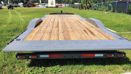 New 2027 DIAMOND C HXD208 24X102 TILT TRAILER WITH DRIVE OVER FENDERS; 6 FOOT STATIONARY DECK 18 FOOT TILT;18 PLY TIRES;2 SPEED SIMOL DROP LEG JACK