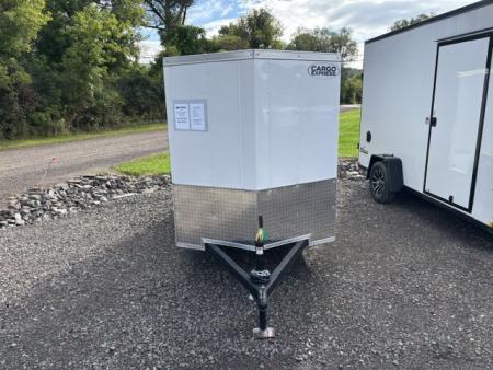 New 2027 Cargo Express 5x10-3K * STABILIZER JACKS * 16 INCH V-NOSE * RAMP DOOR * 66  INTERIOR HEIGHT *KE-DX6010-030 EX DLX Cargo / Enclosed Trailer
