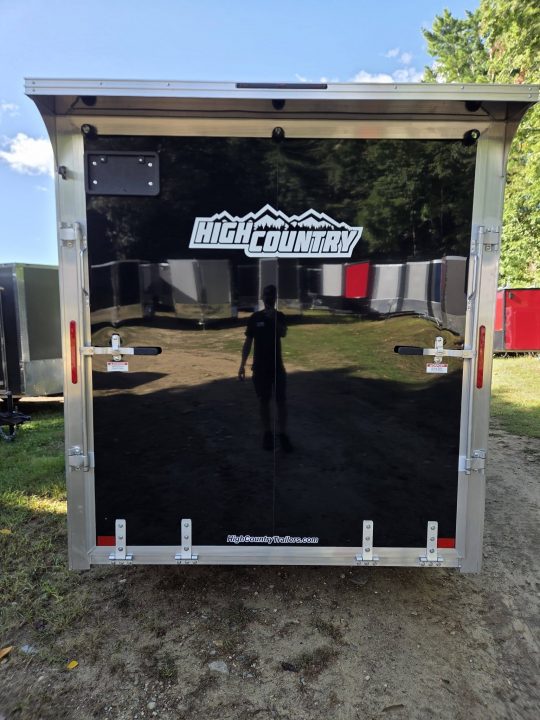 New 2027 High Country Trailers 7X16 aluminum cargo trailer black with spoiler & extra height Cargo / Enclosed Trailer