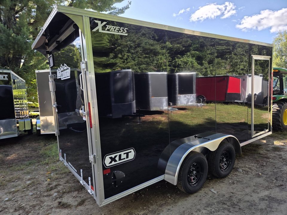 New 2027 High Country Trailers 7X16 aluminum cargo trailer black with spoiler & extra height Cargo / Enclosed Trailer